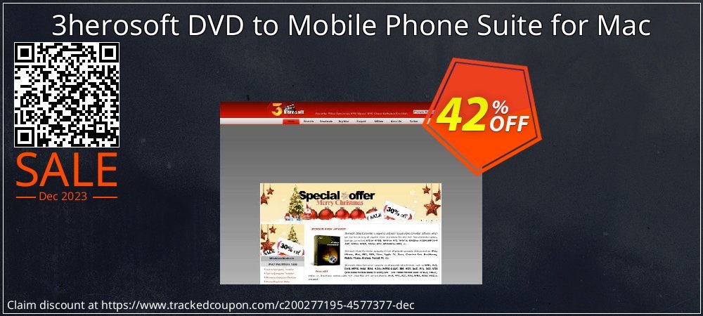 3herosoft DVD to Mobile Phone Suite for Mac coupon on April Fools Day offer