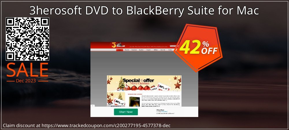 3herosoft DVD to BlackBerry Suite for Mac coupon on Constitution Memorial Day offering sales