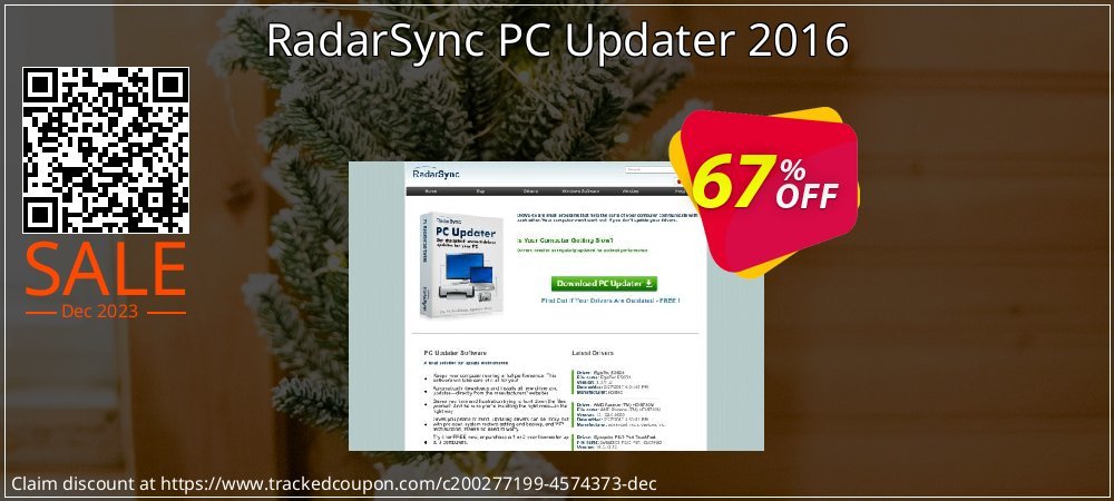 RadarSync PC Updater 2016 coupon on Constitution Memorial Day deals