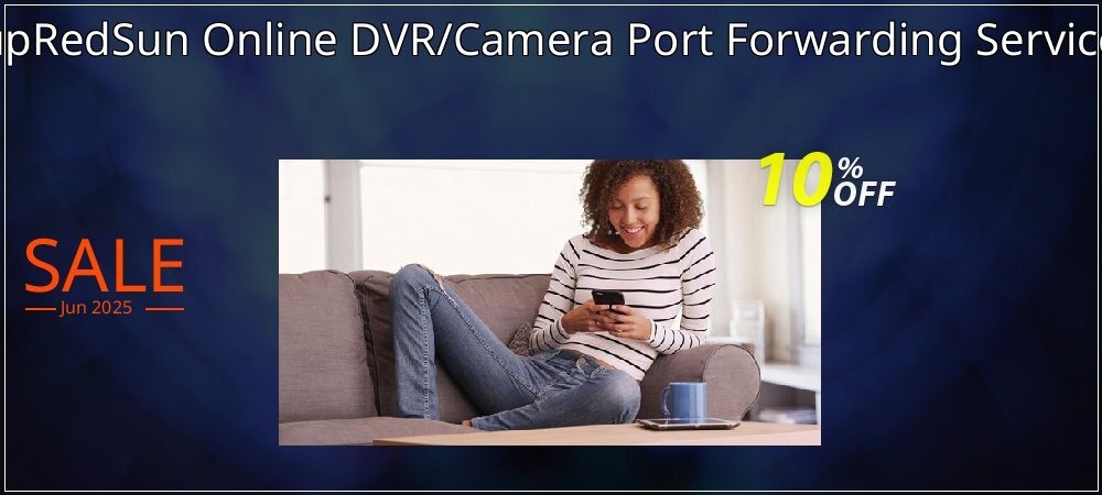 upRedSun Online DVR/Camera Port Forwarding Service coupon on April Fools' Day promotions