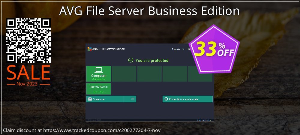 AVG File Server Business Edition coupon on Christmas Card Day offering sales