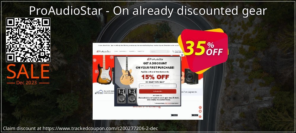 ProAudioStar - On already discounted gear coupon on Working Day offering discount