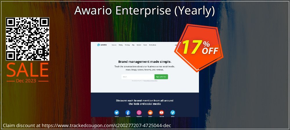 Awario Enterprise - Yearly  coupon on April Fools' Day sales