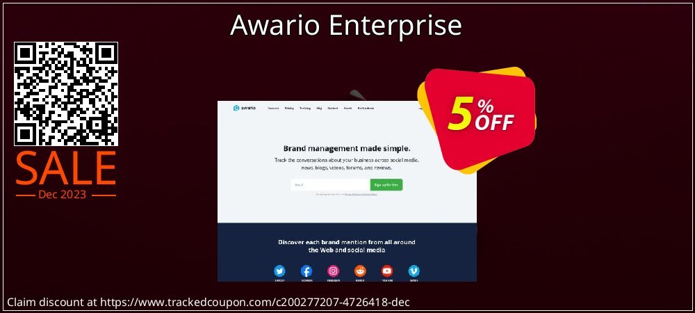 Awario Enterprise coupon on Virtual Vacation Day super sale