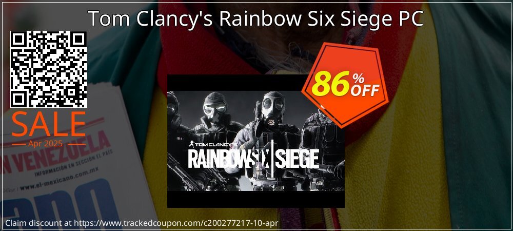 Tom Clancy's Rainbow Six Siege PC coupon on National Walking Day offering discount