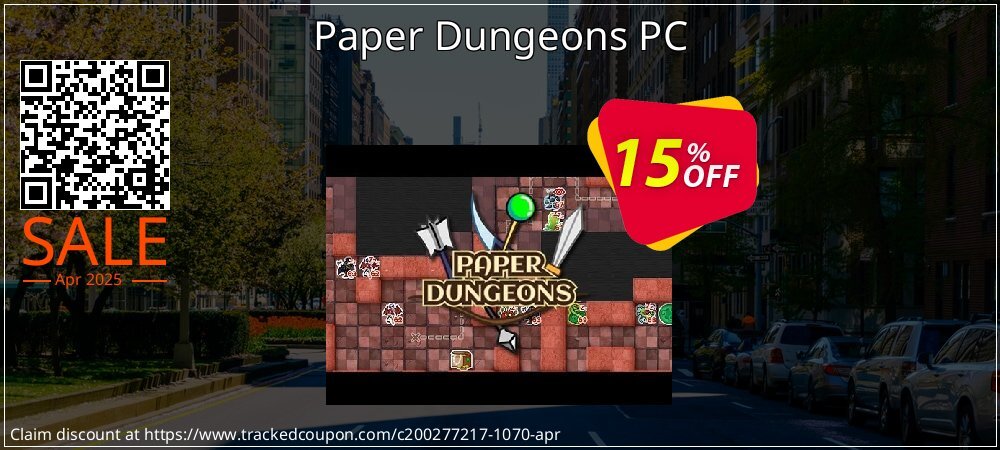 Paper Dungeons PC coupon on National Walking Day offer