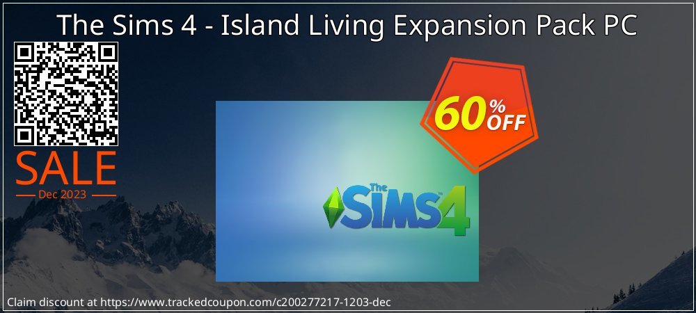 The Sims 4 - Island Living Expansion Pack PC coupon on Virtual Vacation Day promotions