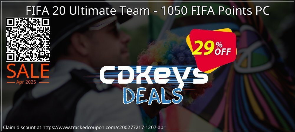 FIFA 20 Ultimate Team - 1050 FIFA Points PC coupon on April Fools' Day offering discount