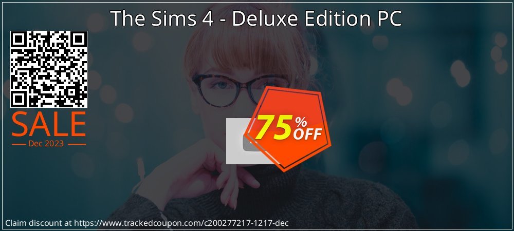 The Sims 4 - Deluxe Edition PC coupon on April Fools Day offering discount