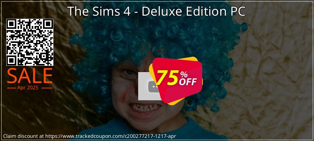 The Sims 4 - Deluxe Edition PC coupon on April Fools' Day offering sales