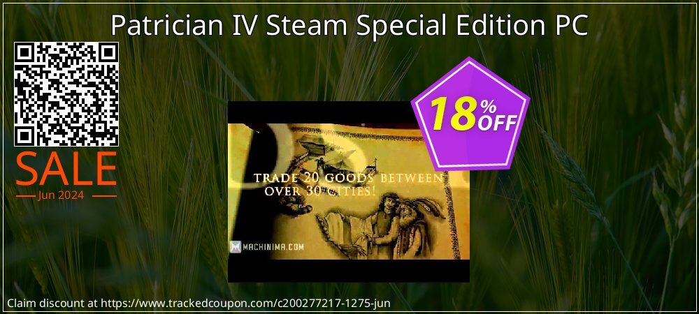 Patrician IV Steam Special Edition PC coupon on Mother's Day deals