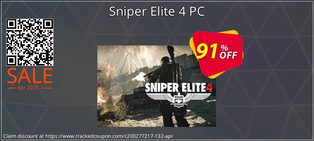 Sniper Elite 4 PC coupon on April Fools Day promotions