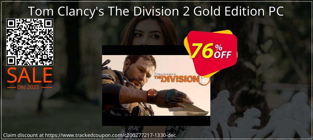 Tom Clancy's The Division 2 Gold Edition PC coupon on National Walking Day deals