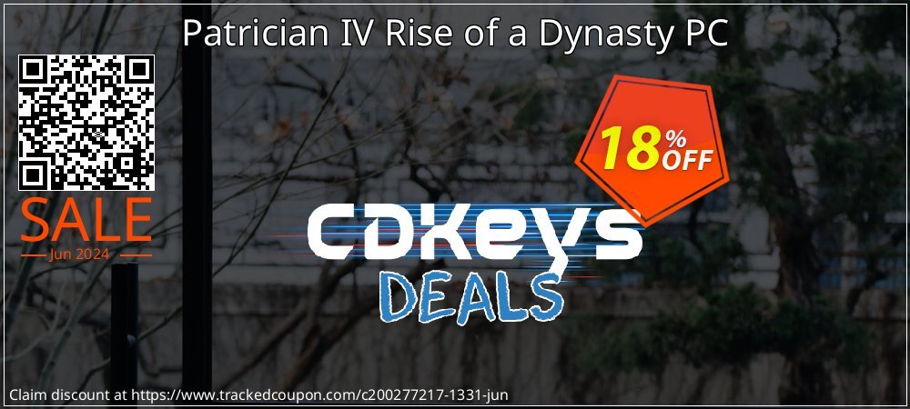 Patrician IV Rise of a Dynasty PC coupon on World Whisky Day discount