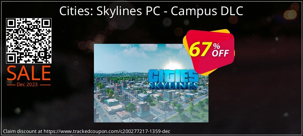Cities: Skylines PC - Campus DLC coupon on Tell a Lie Day discount