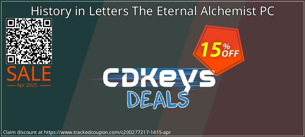 Get 10% OFF History in Letters The Eternal Alchemist PC offering sales