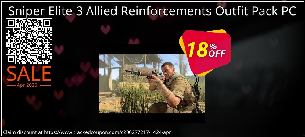 Sniper Elite 3 Allied Reinforcements Outfit Pack PC coupon on Earth Hour offering discount