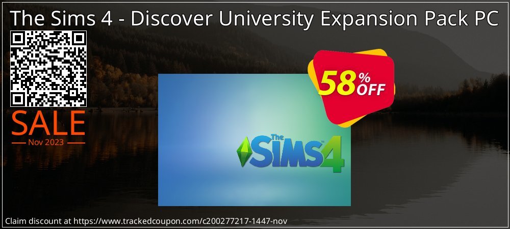 The Sims 4 - Discover University Expansion Pack PC coupon on April Fools' Day deals
