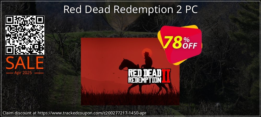 Red Dead Redemption 2 PC coupon on National Walking Day offering discount