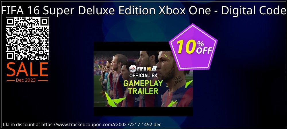 FIFA 16 Super Deluxe Edition Xbox One - Digital Code coupon on April Fools' Day deals