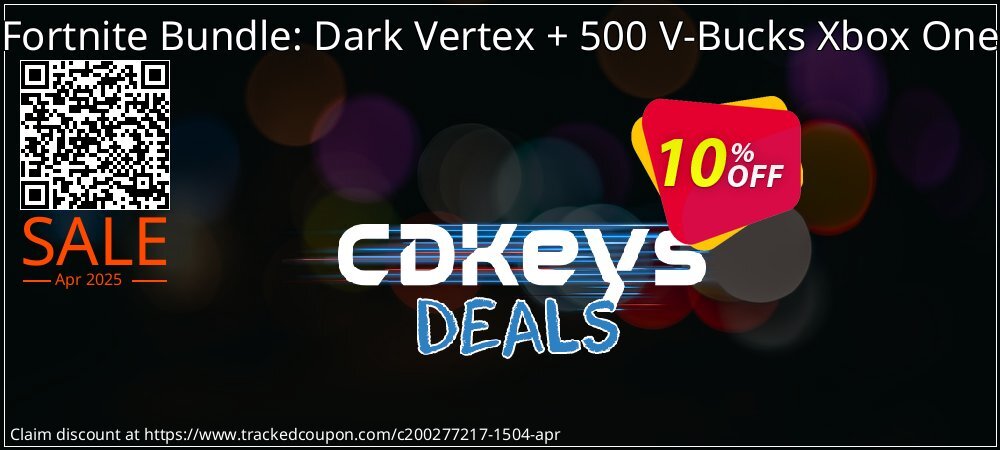 Fortnite Bundle: Dark Vertex + 500 V-Bucks Xbox One coupon on Tell a Lie Day offering discount