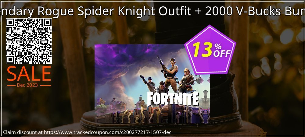 Fortnite: Legendary Rogue Spider Knight Outfit + 2000 V-Bucks Bundle Xbox One coupon on April Fools' Day discounts