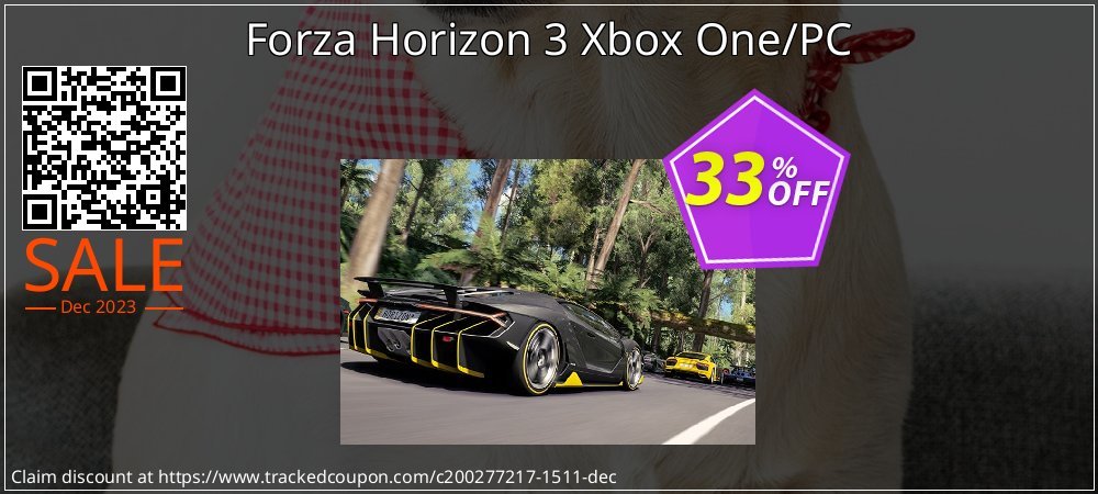 Forza Horizon 3 Xbox One/PC coupon on World Party Day offer