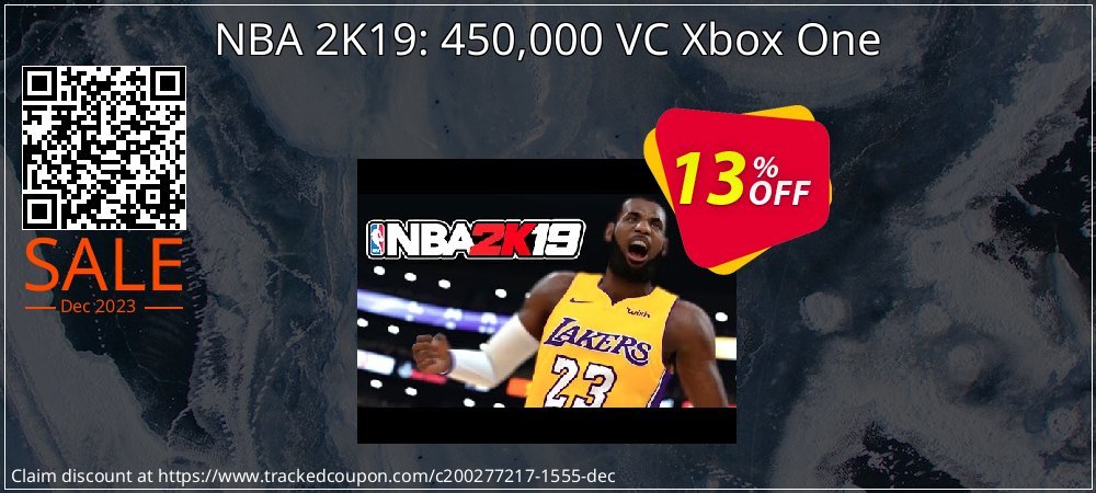 NBA 2K19: 450,000 VC Xbox One coupon on National Walking Day deals