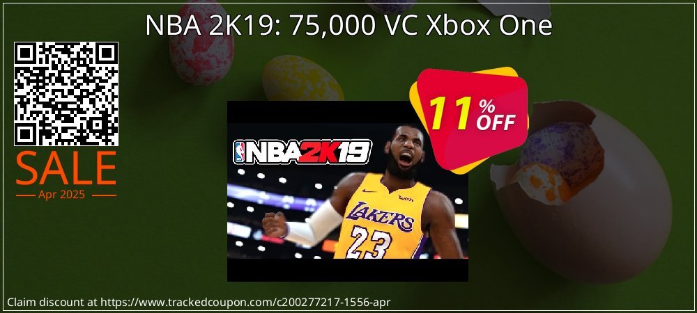 NBA 2K19: 75,000 VC Xbox One coupon on World Party Day offer