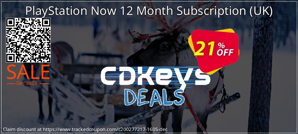 PlayStation Now 12 Month Subscription - UK  coupon on National Walking Day super sale