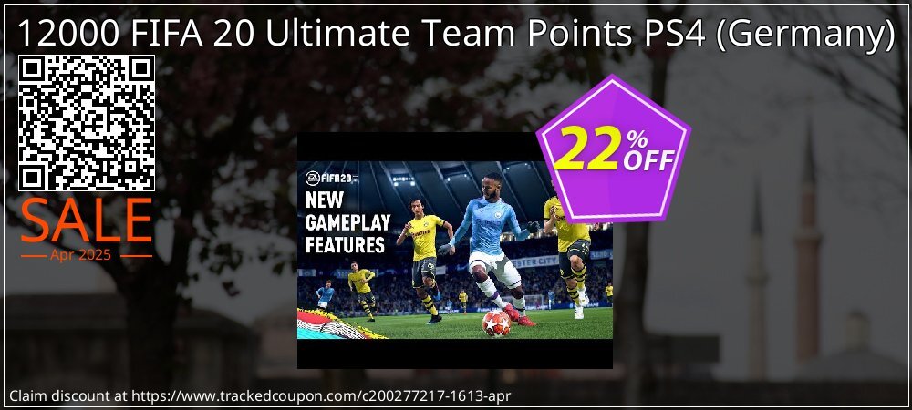 12000 FIFA 20 Ultimate Team Points PS4 - Germany  coupon on Virtual Vacation Day offering discount