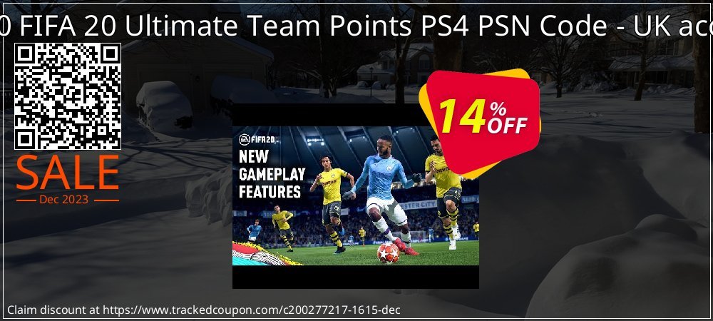 12000 FIFA 20 Ultimate Team Points PS4 PSN Code - UK account coupon on National Walking Day discounts