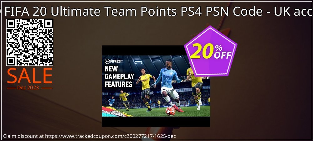 2200 FIFA 20 Ultimate Team Points PS4 PSN Code - UK account coupon on National Walking Day promotions