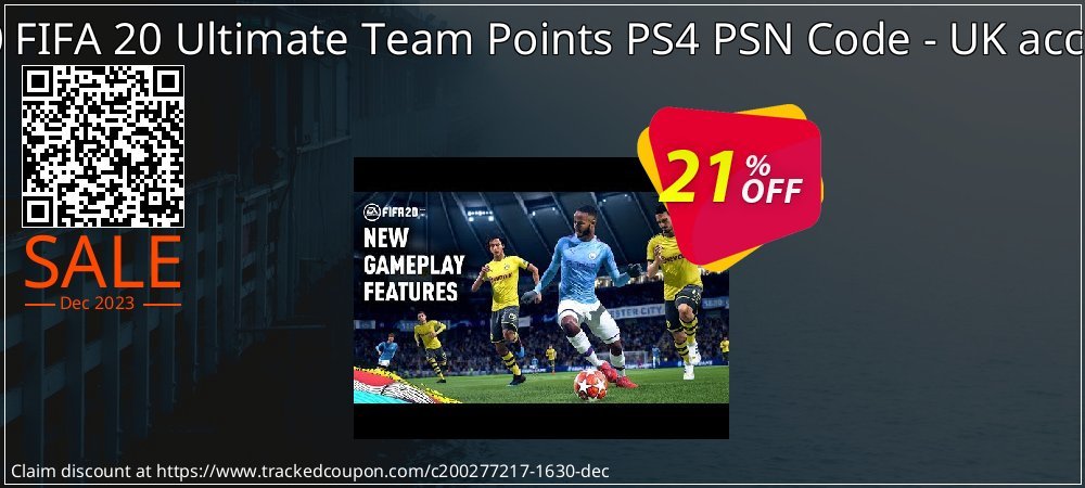 4600 FIFA 20 Ultimate Team Points PS4 PSN Code - UK account coupon on National Walking Day offering discount