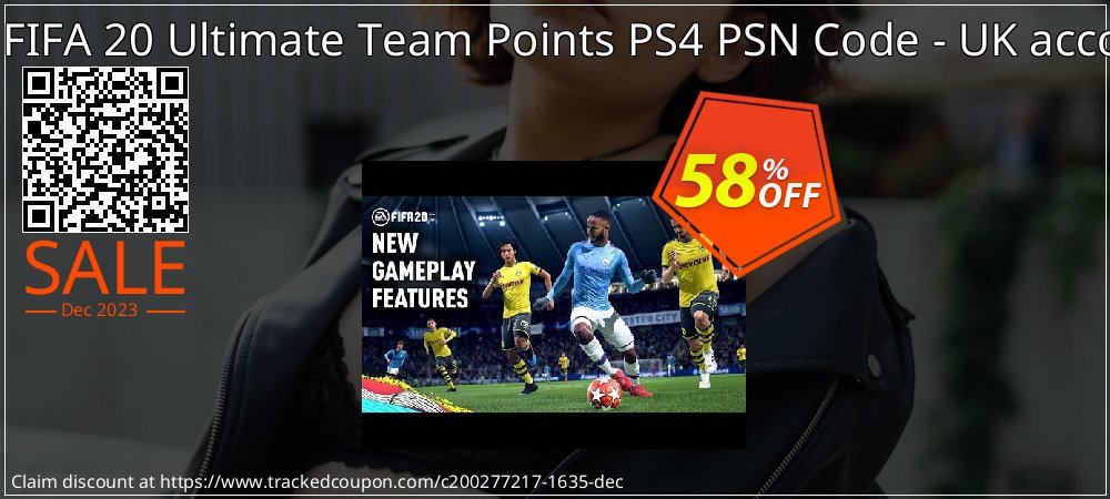 500 FIFA 20 Ultimate Team Points PS4 PSN Code - UK account coupon on National Walking Day sales