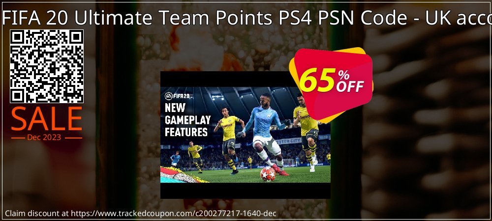 750 FIFA 20 Ultimate Team Points PS4 PSN Code - UK account coupon on National Walking Day offering sales