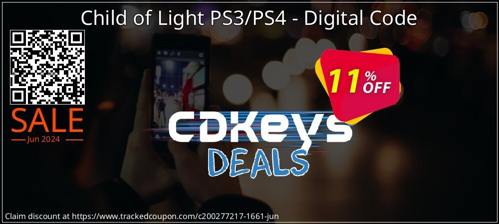 Child of Light PS3/PS4 - Digital Code coupon on World Whisky Day sales