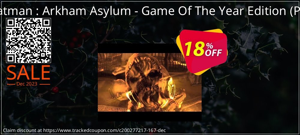 Batman : Arkham Asylum - Game Of The Year Edition - PC  coupon on April Fools' Day promotions