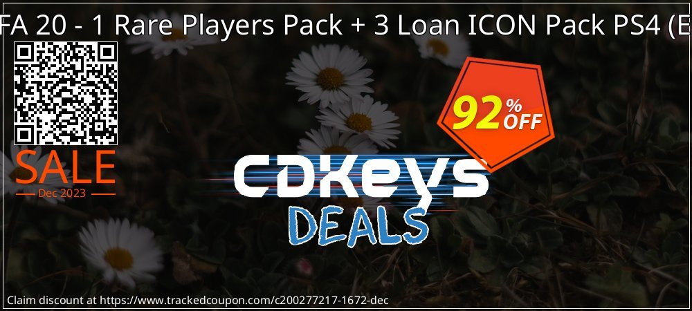 Get 90% OFF FIFA 20 - 1 Rare Players Pack + 3 Loan ICON Pack PS4 (EU) promo sales
