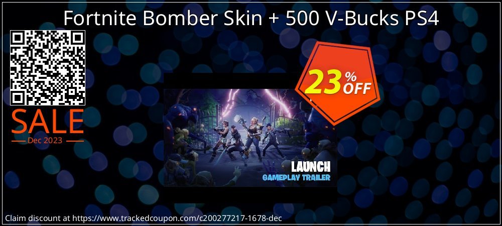 Fortnite Bomber Skin + 500 V-Bucks PS4 coupon on Easter Day discounts