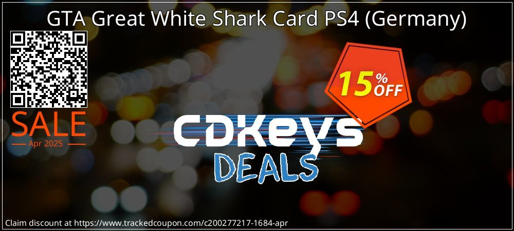 GTA Great White Shark Card PS4 - Germany  coupon on National Smile Day offering sales