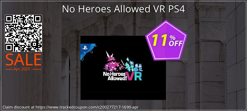 No Heroes Allowed VR PS4 coupon on Mother Day offer