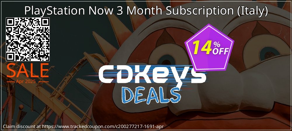 PlayStation Now 3 Month Subscription - Italy  coupon on Women Day deals