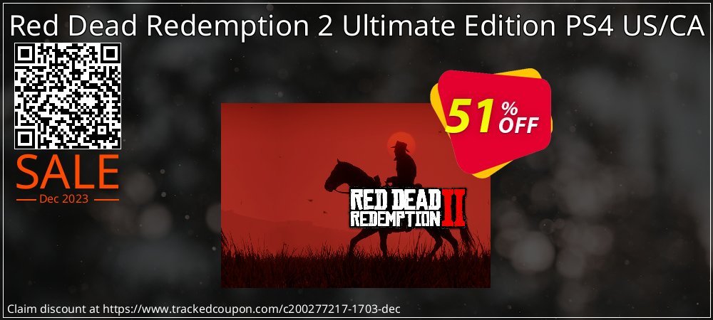 Red Dead Redemption 2 Ultimate Edition PS4 US/CA coupon on End year offering discount
