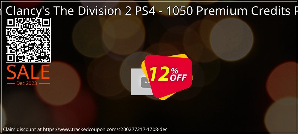 Tom Clancy's The Division 2 PS4 - 1050 Premium Credits Pack coupon on Easter Day deals