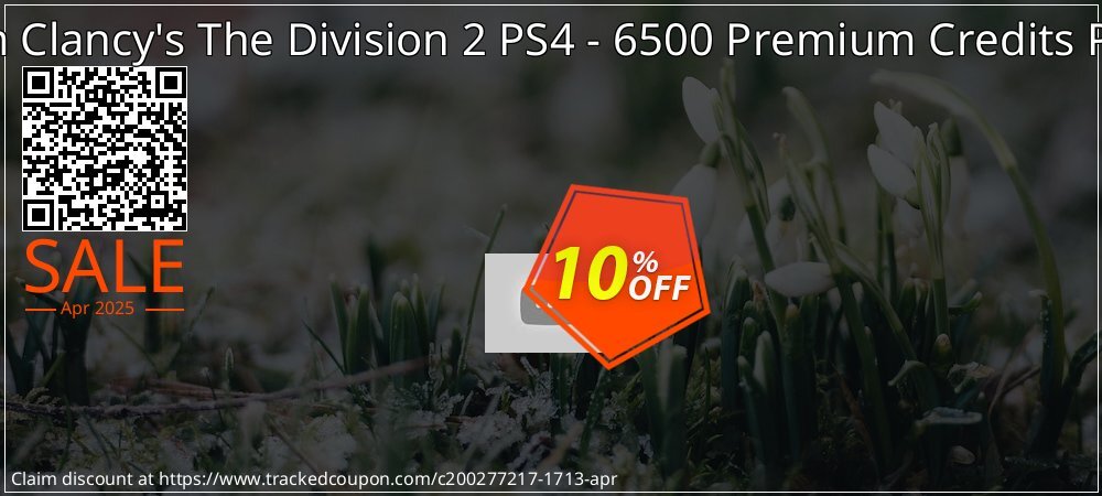 Tom Clancy's The Division 2 PS4 - 6500 Premium Credits Pack coupon on Easter Day super sale