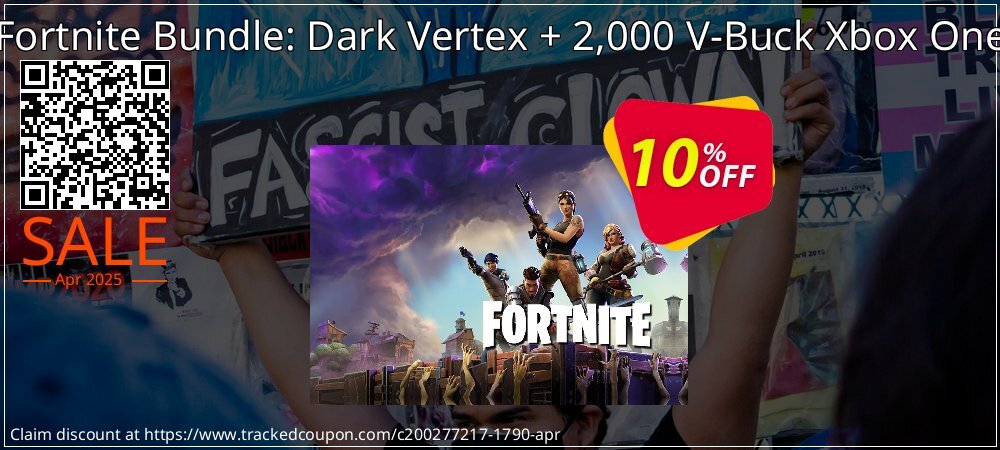 Fortnite Bundle: Dark Vertex + 2,000 V-Buck Xbox One coupon on National Walking Day offer