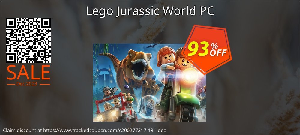 Lego Jurassic World PC coupon on World Party Day offering discount