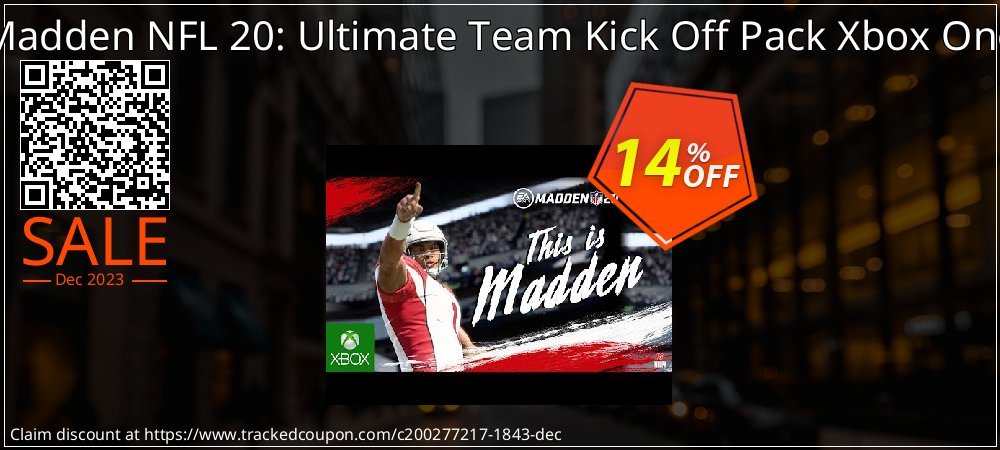 Madden NFL 20: Ultimate Team Kick Off Pack Xbox One coupon on Easter Day deals