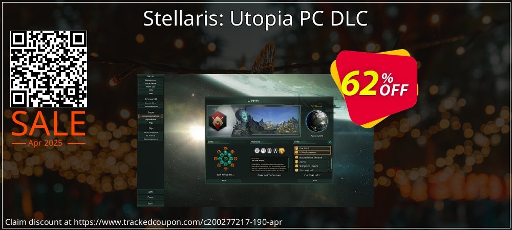 Stellaris: Utopia PC DLC coupon on Mother Day offering sales